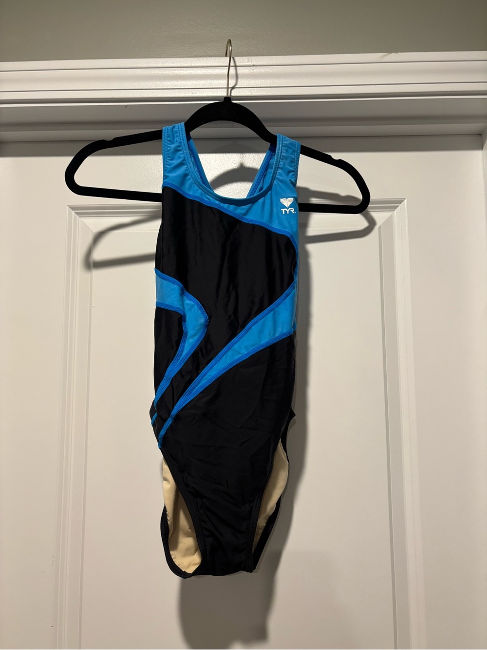 TYR Women's Size 32 - Black & Blue One-Piece Swimsuit - New Without Tags